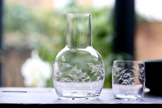 Carafe Set with Fern Design