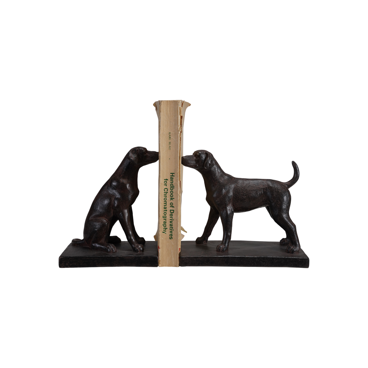 Resin Dog Bookends, Set of 2